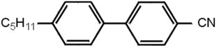 A C5H11-benzene-benzene-CN molecule