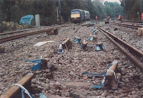 Broken rail at Hatfield
