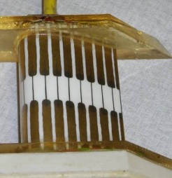 Early Macor thin film heat transfer gauge blade
