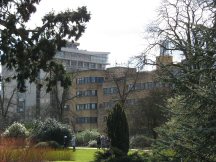 Thom, Holder and Engineering & Technology Buildings from the University Parks